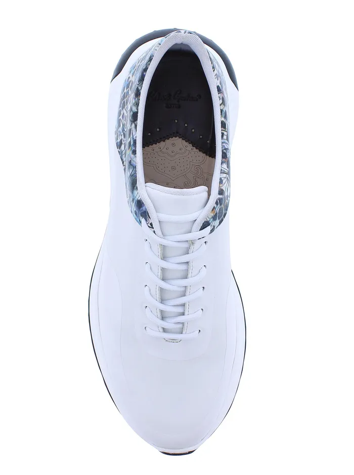 Robert Graham Shoes Men FLATONIA GOLF SHOE White