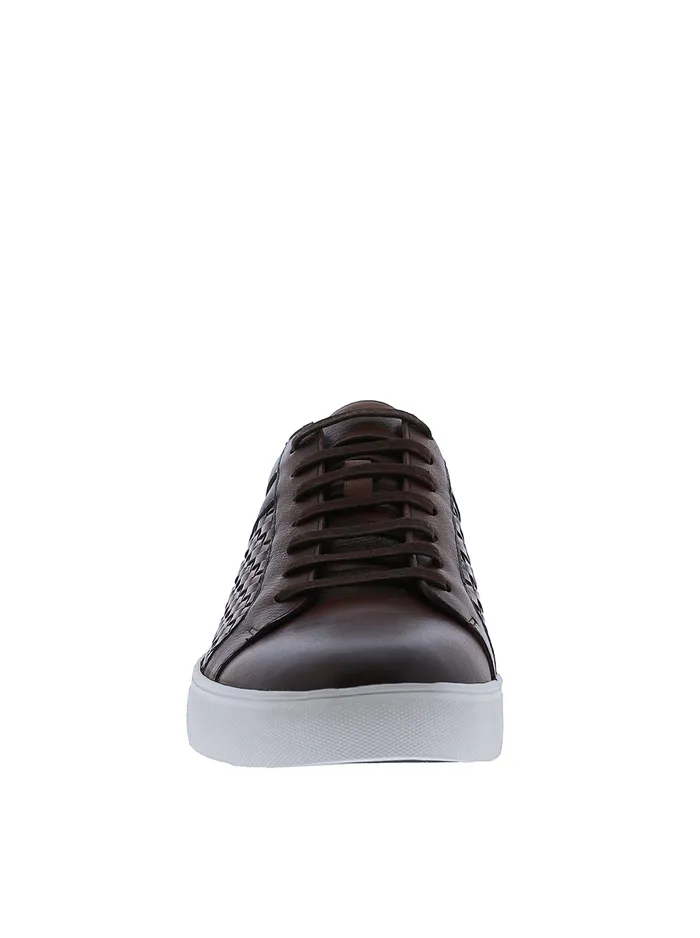 Robert Graham Shoes Men LOKI SNEAKER Cognac