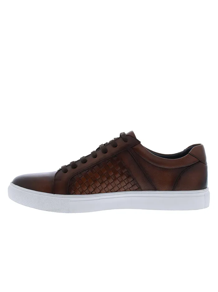 Robert Graham Shoes Men LOKI SNEAKER Cognac
