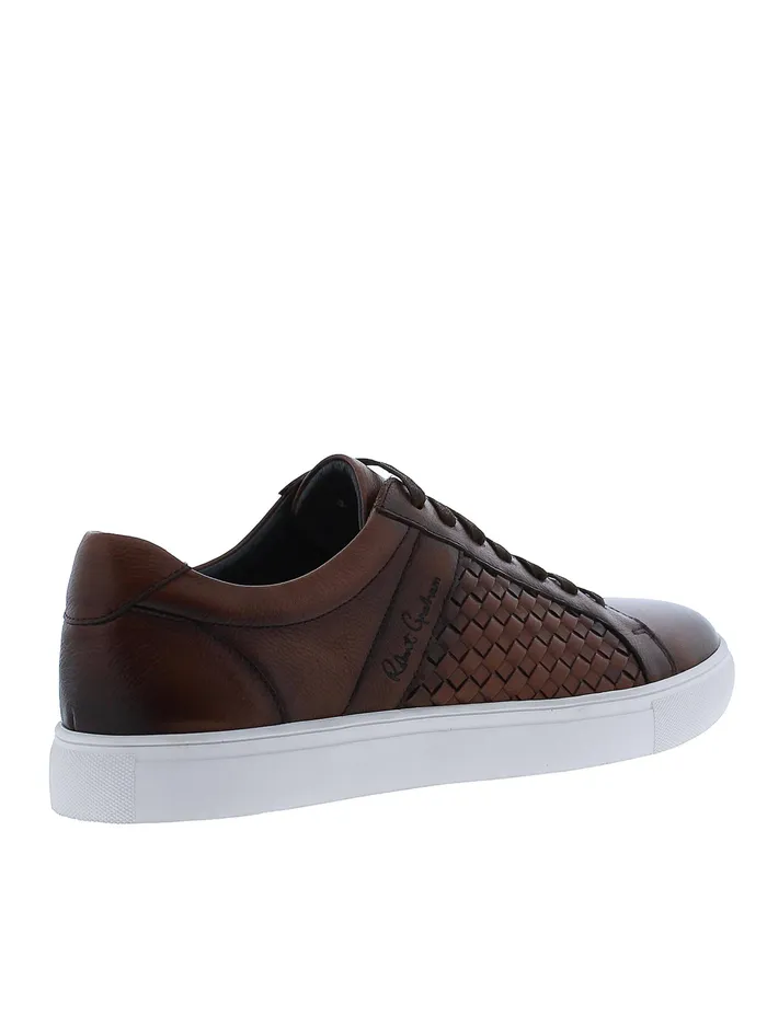 Robert Graham Shoes Men LOKI SNEAKER Cognac