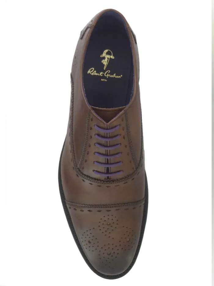 Robert Graham Shoes Men MANHATTAN SHOES Dark Brown