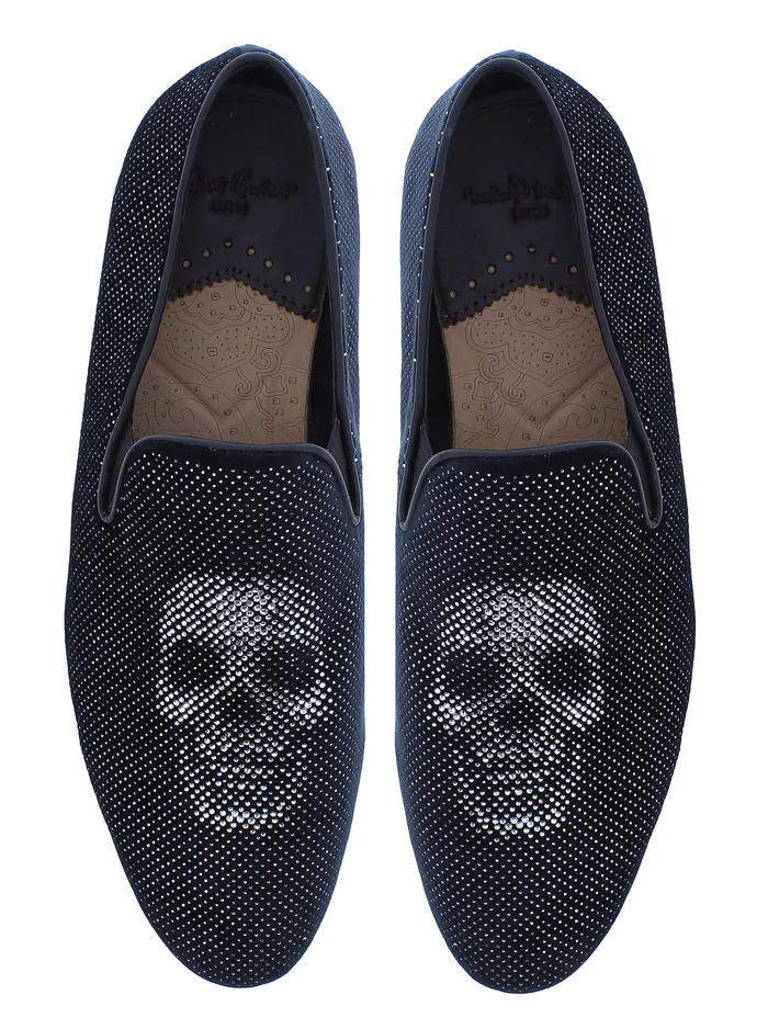 Robert Graham Shoes Men ROXBERRY SMOKING SLIPPER Black
