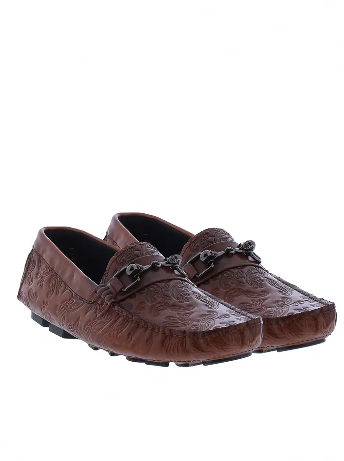 Robert Graham Shoes Men TEQUILA LOAFER Cognac