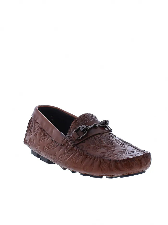 Robert Graham Shoes Men TEQUILA LOAFER Cognac