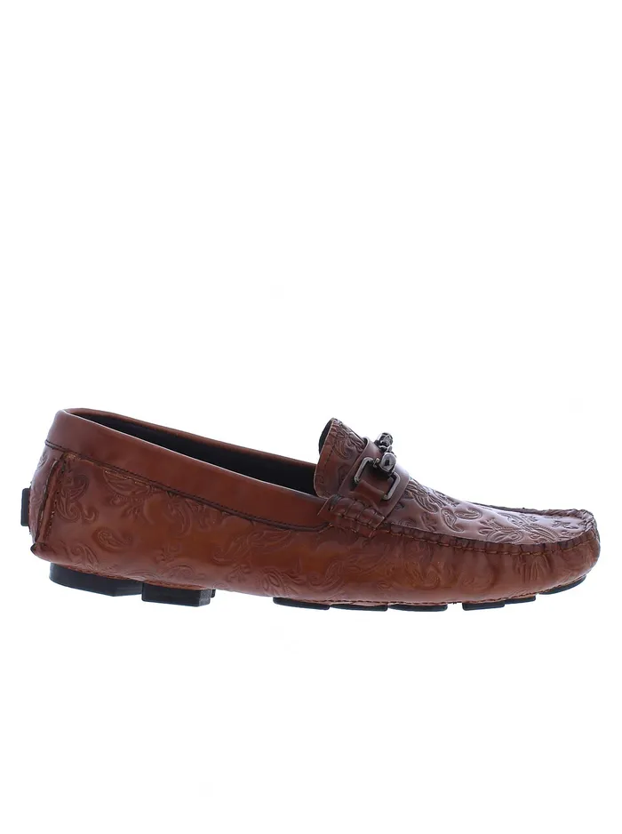 Robert Graham Shoes Men TEQUILA LOAFER Cognac