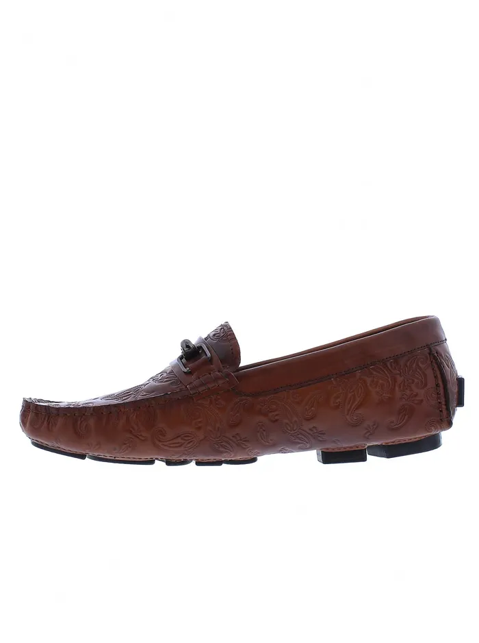 Robert Graham Shoes Men TEQUILA LOAFER Cognac