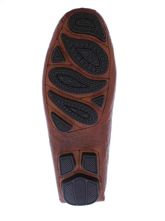 Robert Graham Shoes Men TEQUILA LOAFER Cognac