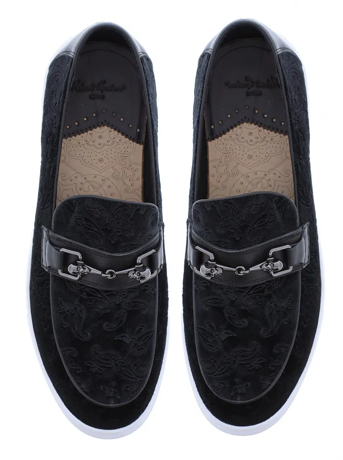 Robert Graham Shoes Men THROWER LOAFER Black