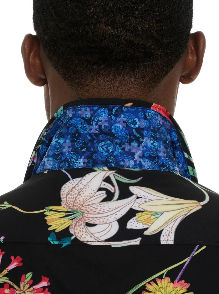 Robert Graham Short Sleeve Button Down Shirts Men BOTANIC HEAVEN PERFORMANCE SHORT SLEEVE BUTTON DOWN SHIRT Multi