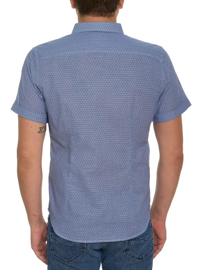 Robert Graham Short Sleeve Button Down Shirts Men FARINA SHORT SLEEVE BUTTON DOWN Blue