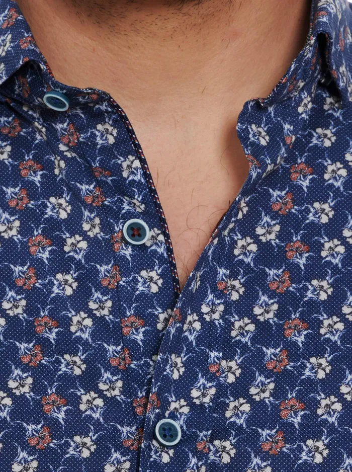 Robert Graham Short Sleeve Button Down Shirts Men FLORAS SHORT SLEEVE BUTTON DOWN SHIRT Navy