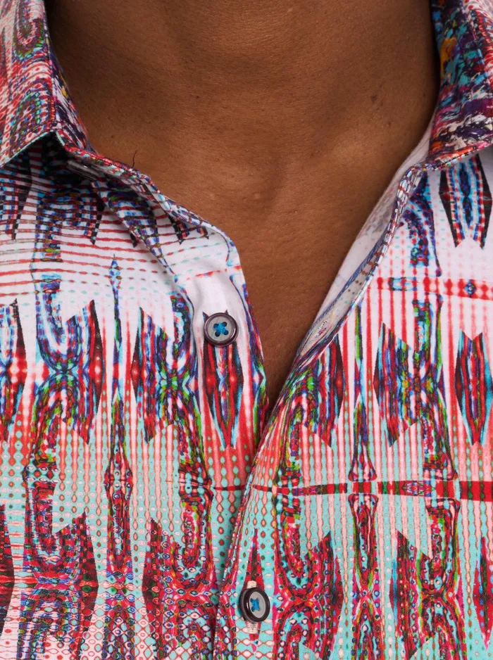 Robert Graham Short Sleeve Button Down Shirts Men HIGH TIMES SHORT SLEEVE BUTTON DOWN SHIRT Multi