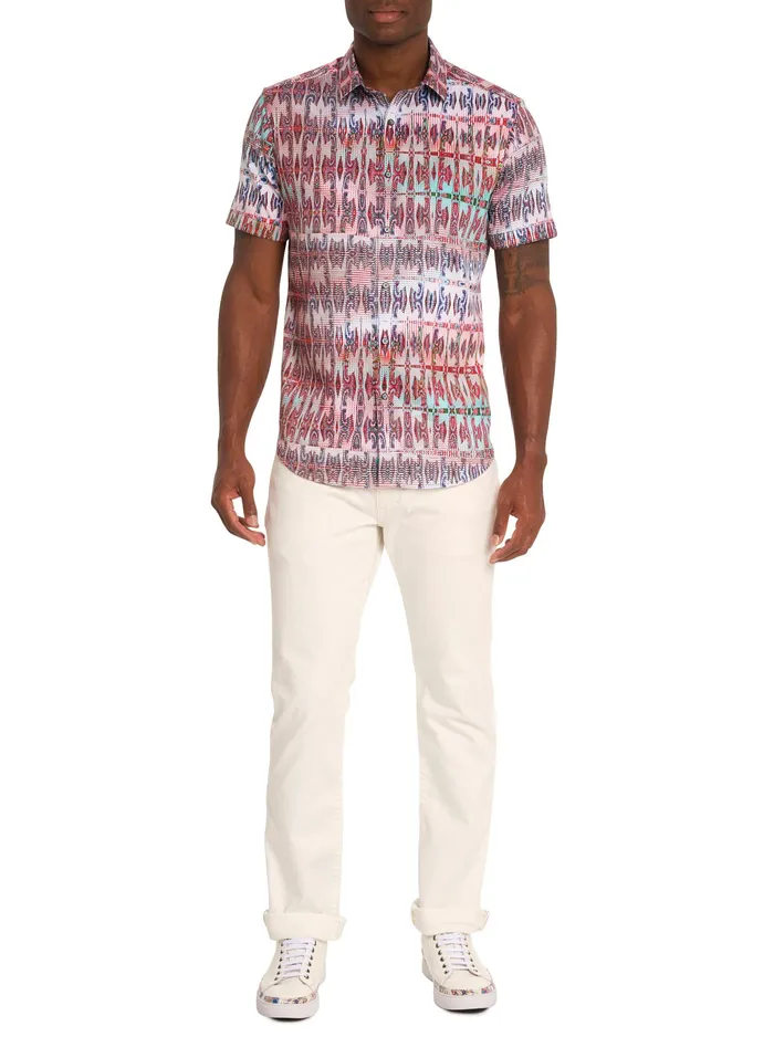 Robert Graham Short Sleeve Button Down Shirts Men HIGH TIMES SHORT SLEEVE BUTTON DOWN SHIRT Multi