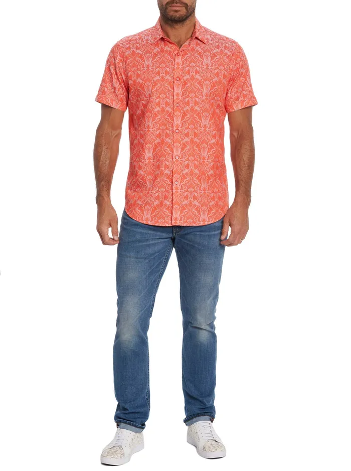 Robert Graham Short Sleeve Button Down Shirts Men HIGHLAND SHORT SLEEVE BUTTON DOWN SHIRT Classic