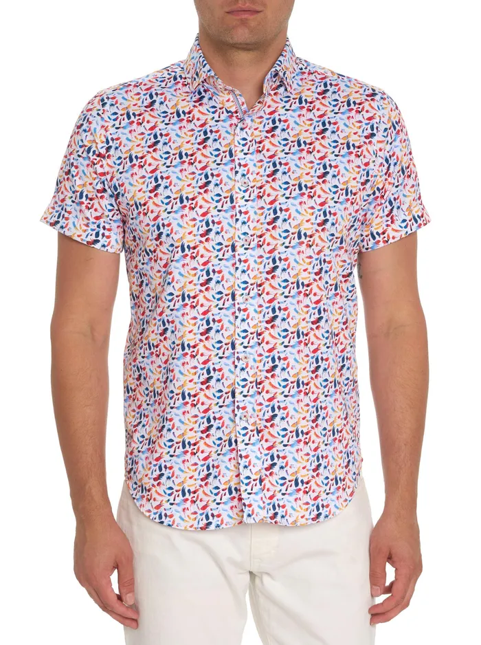 Robert Graham Short Sleeve Button Down Shirts Men LANGSTON SHORT SLEEVE BUTTON DOWN SHIRT Tailored Robert Graham Short Sleeve Button Down Shirts Men LANGSTON SHORT SLEEVE BUTTON DOWN SHIRT Tailored