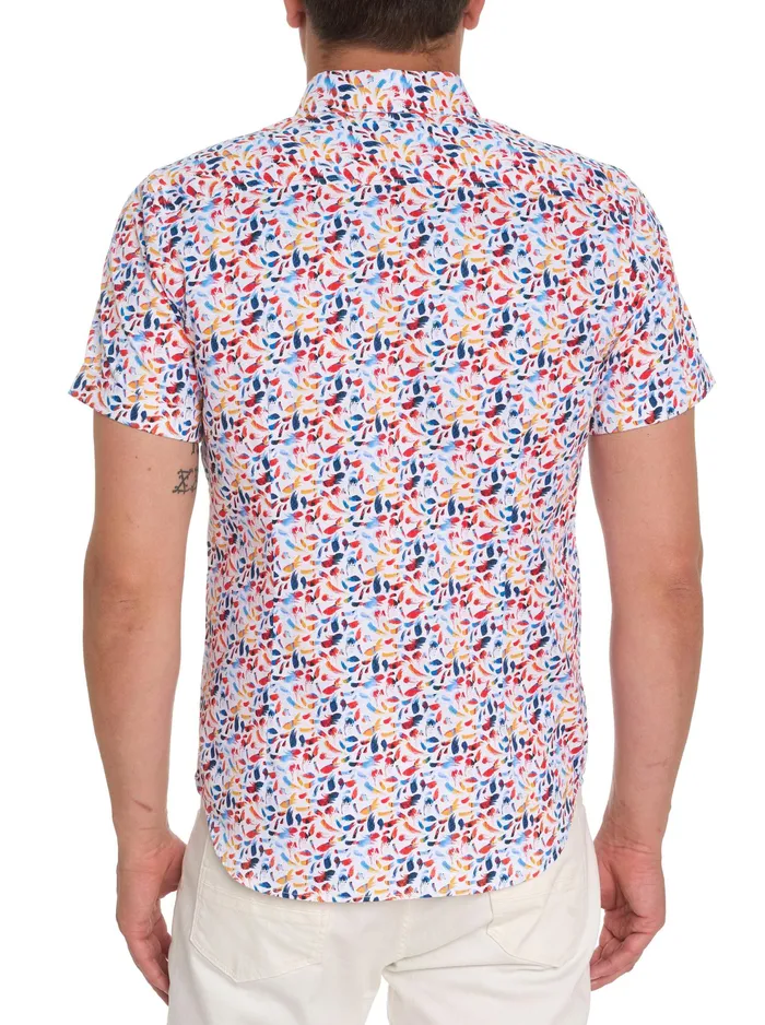 Robert Graham Short Sleeve Button Down Shirts Men LANGSTON SHORT SLEEVE BUTTON DOWN SHIRT Tailored