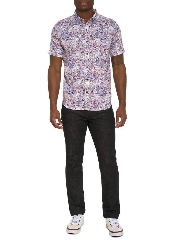 Robert Graham Short Sleeve Button Down Shirts Men MASQUERADE SHORT SLEEVE BUTTON DOWN SHIRT Multi