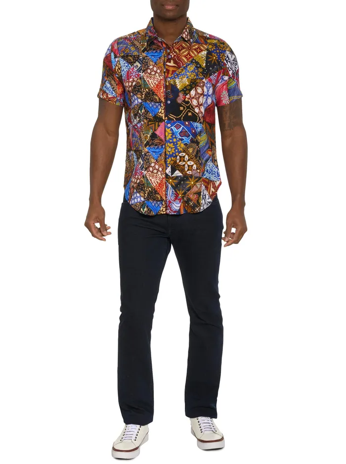 Robert Graham Short Sleeve Button Down Shirts Men OLIAN SHORT SLEEVE BUTTON DOWN SHIRT Multi