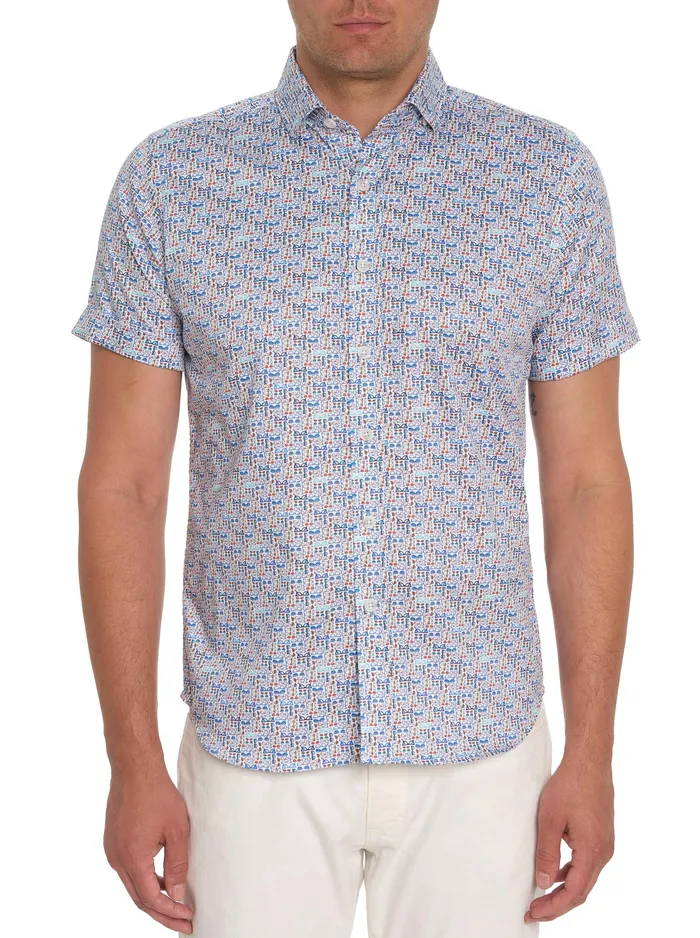 Robert Graham Short Sleeve Button Down Shirts Men OVERLOOK SHORT SLEEVE BUTTON DOWN SHIRT Multi Robert Graham Short Sleeve Button Down Shirts Men OVERLOOK SHORT SLEEVE BUTTON DOWN SHIRT Multi