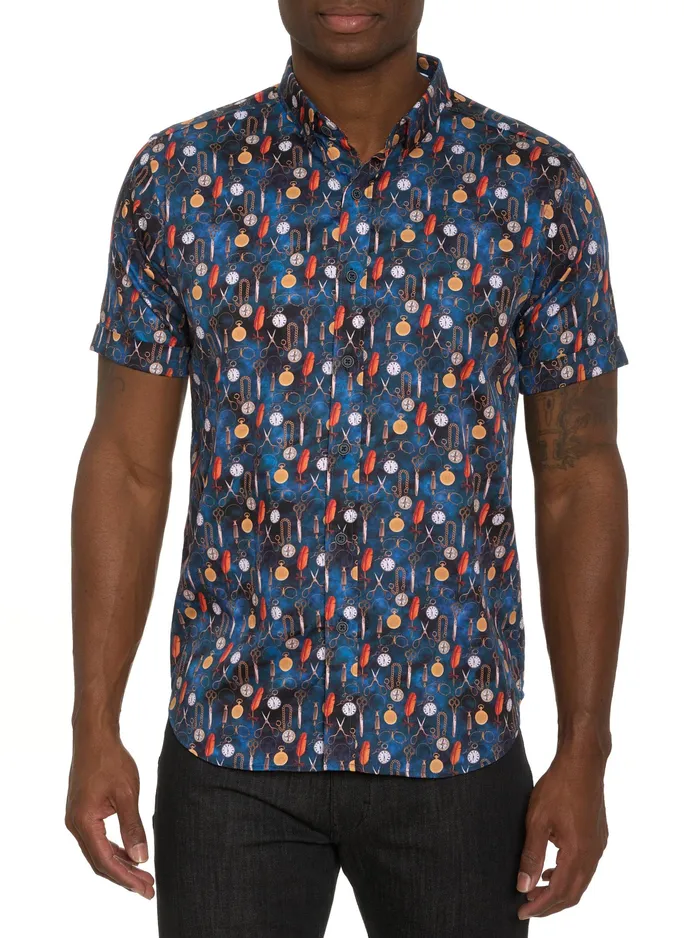 Robert Graham Short Sleeve Button Down Shirts Men POCKETWATCH SHORT SLEEVE BUTTON DOWN SHIRT Multi