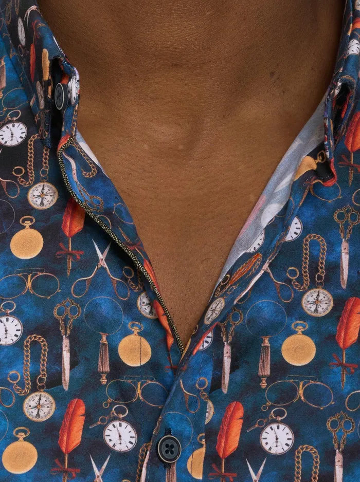 Robert Graham Short Sleeve Button Down Shirts Men POCKETWATCH SHORT SLEEVE BUTTON DOWN SHIRT Multi