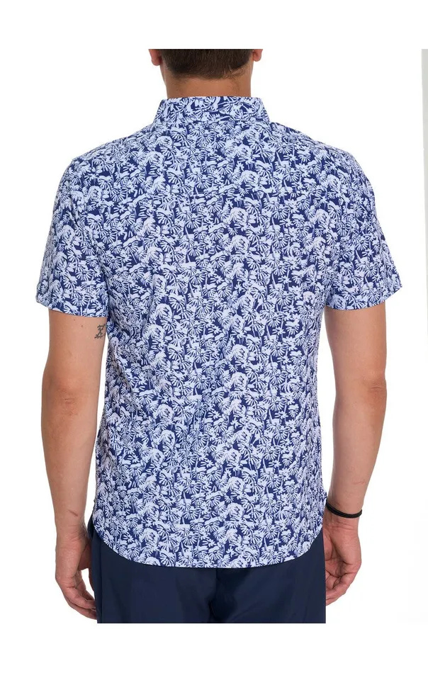 Robert Graham Short Sleeve Button Down Shirts Men RED FORD PERFORMANCE SHORT SLEEVE KNIT SHIRT Multi