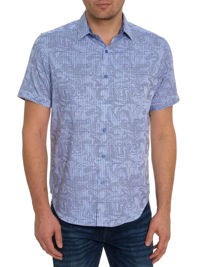Robert Graham Short Sleeve Button Down Shirts Men RUM SWIZZLE SHORT SLEEVE BUTTON DOWN SHIRT Classic Robert Graham Short Sleeve Button Down Shirts Men RUM SWIZZLE SHORT SLEEVE BUTTON DOWN SHIRT Classic
