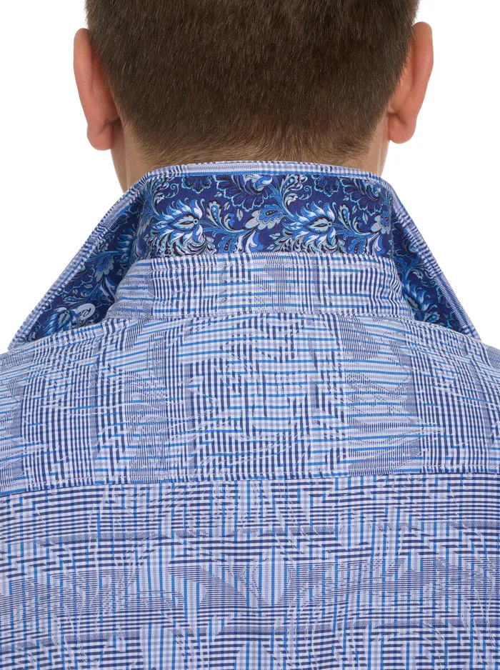 Robert Graham Short Sleeve Button Down Shirts Men RUM SWIZZLE SHORT SLEEVE BUTTON DOWN SHIRT Classic