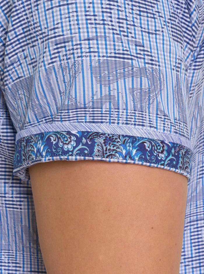 Robert Graham Short Sleeve Button Down Shirts Men RUM SWIZZLE SHORT SLEEVE BUTTON DOWN SHIRT Classic
