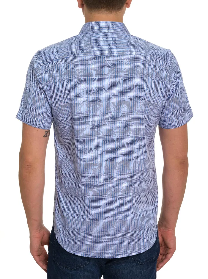 Robert Graham Short Sleeve Button Down Shirts Men RUM SWIZZLE SHORT SLEEVE BUTTON DOWN SHIRT Classic