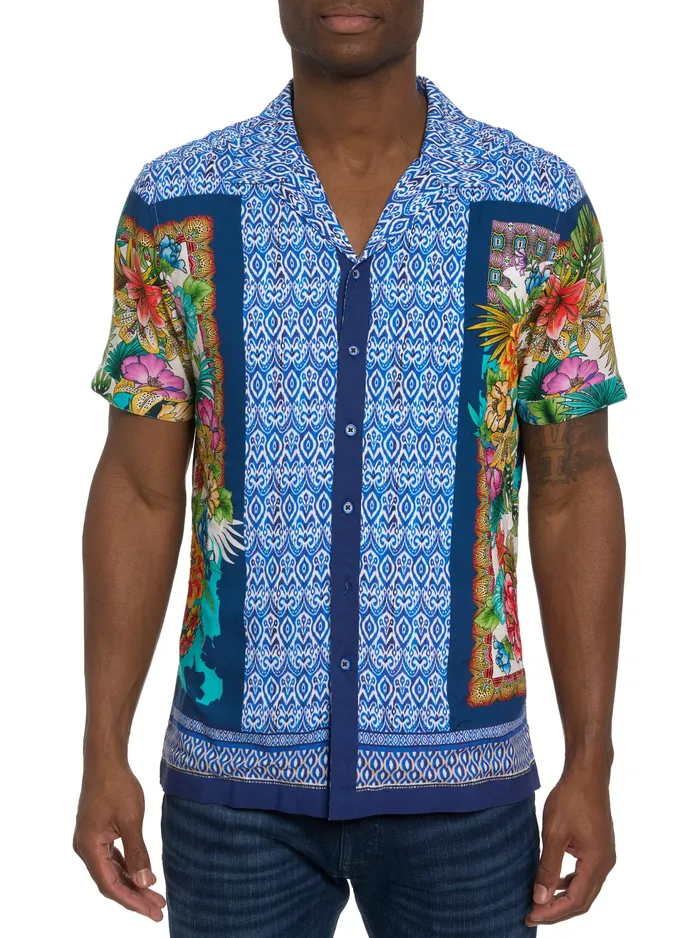 Robert Graham Short Sleeve Button Down Shirts Men SHERE KHAN SHORT SLEEVE BUTTON DOWN SHIRT Multi
