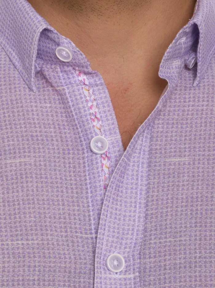 Robert Graham Short Sleeve Button Down Shirts Men SLOAN SHORT SLEEVE BUTTON DOWN SHIRT Blue