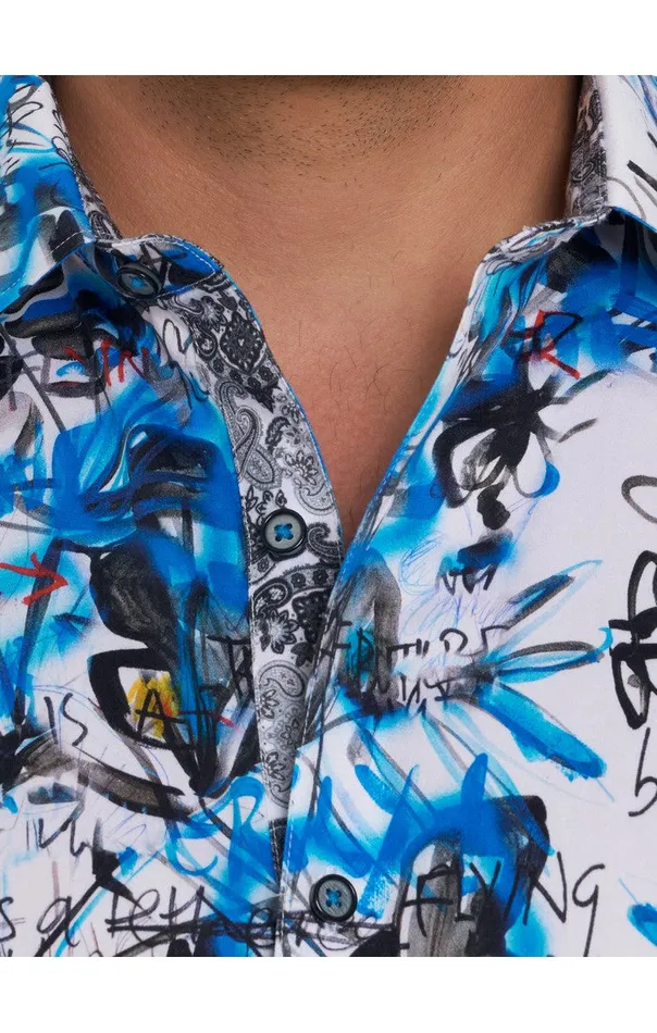Robert Graham Short Sleeve Button Down Shirts Men SPICOLI SHORT SLEEVE BUTTON DOWN SHIRT Classic