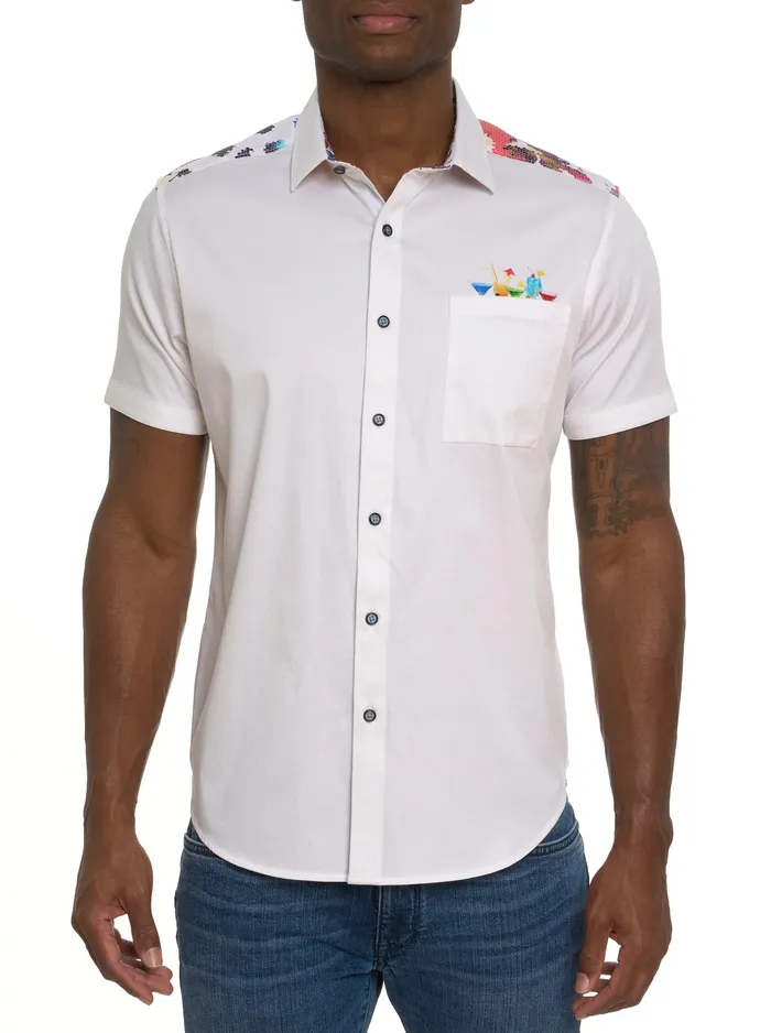 Robert Graham Short Sleeve Button Down Shirts Men SPLASHDOWN SHORT SLEEVE BUTTON DOWN SHIRT Classic