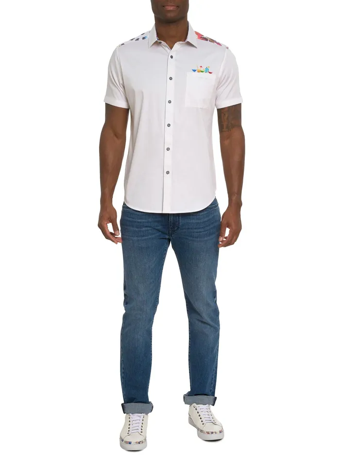 Robert Graham Short Sleeve Button Down Shirts Men SPLASHDOWN SHORT SLEEVE BUTTON DOWN SHIRT Classic