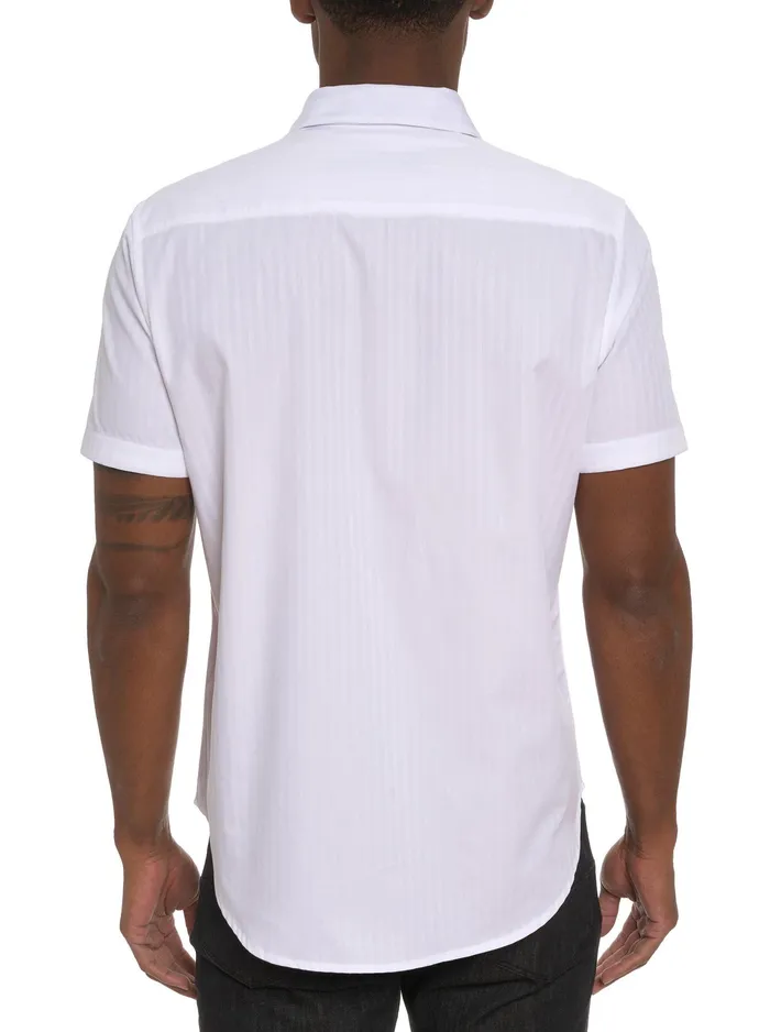 Robert Graham Short Sleeve Button Down Shirts Men VERTIGO SHORT SLEEVE BUTTON DOWN SHIRT White