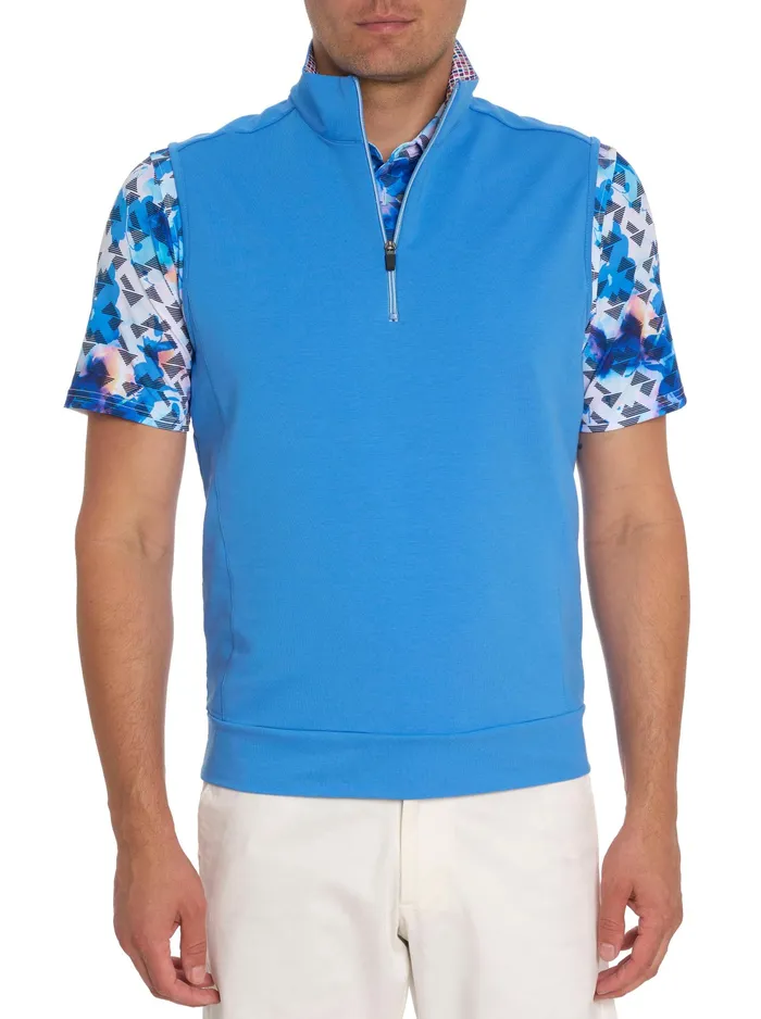 Robert Graham Short Sleeve Knits Men STILES PERFORMANCE VEST White