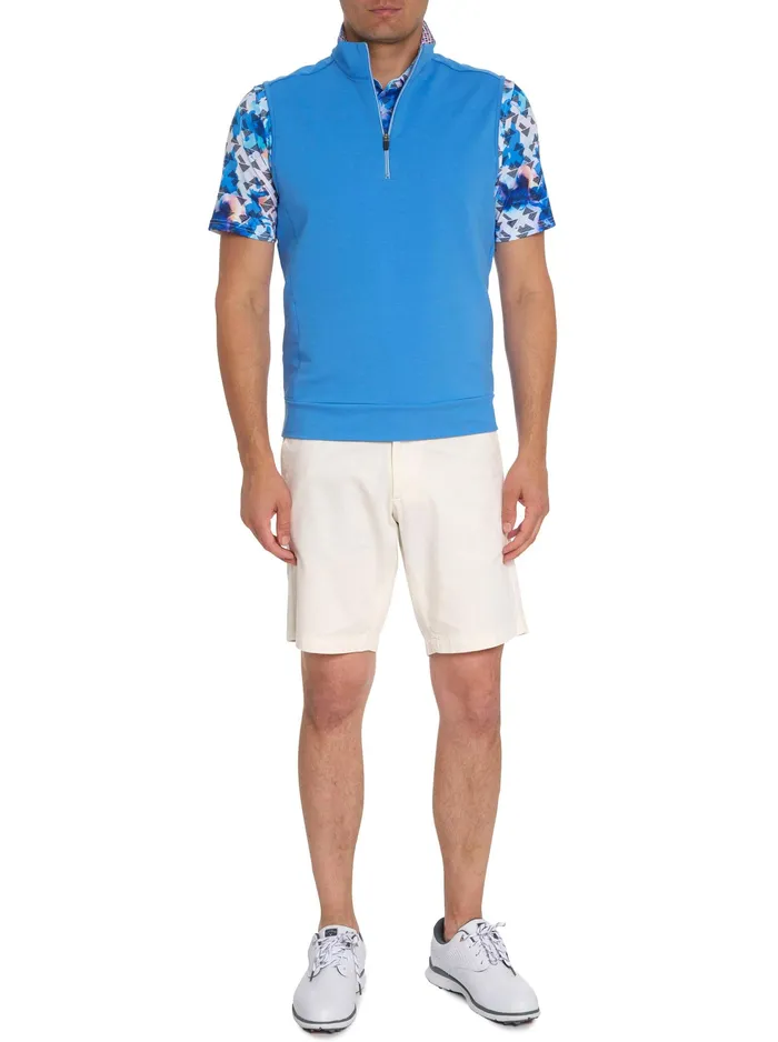 Robert Graham Short Sleeve Knits Men STILES PERFORMANCE VEST White