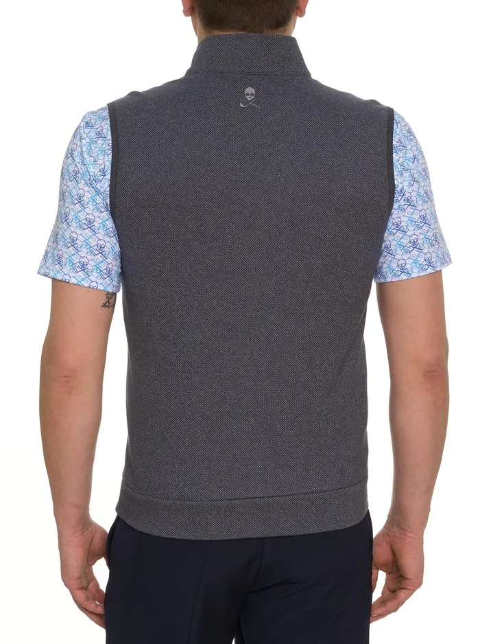 Robert Graham Short Sleeve Knits Men TREVISO KNIT VEST Charcoal