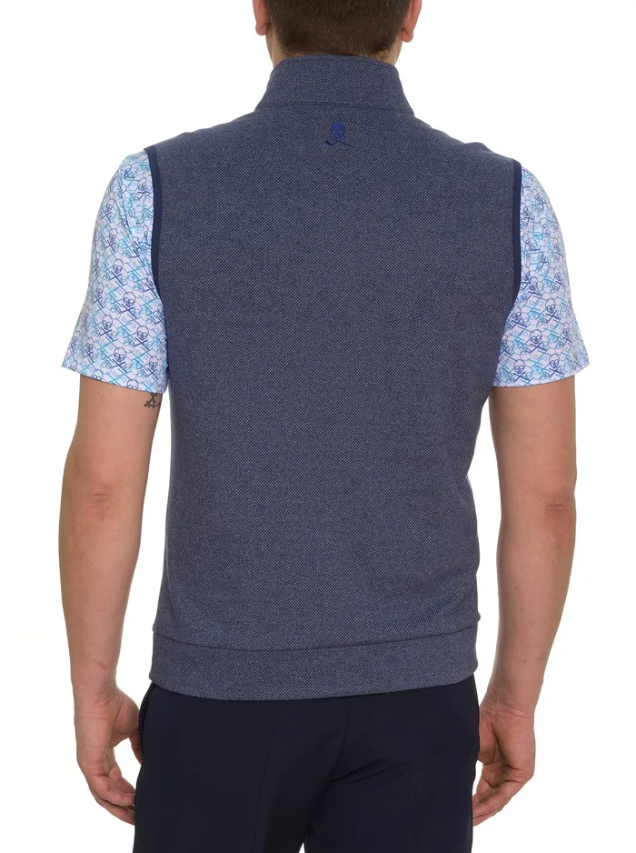 Robert Graham Short Sleeve Knits Men TREVISO KNIT VEST Charcoal