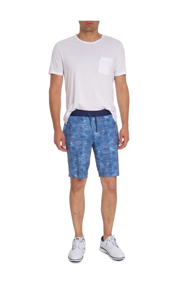 Robert Graham Shorts and Swim Men FORMAN PERFORMANCE SHORT Navy