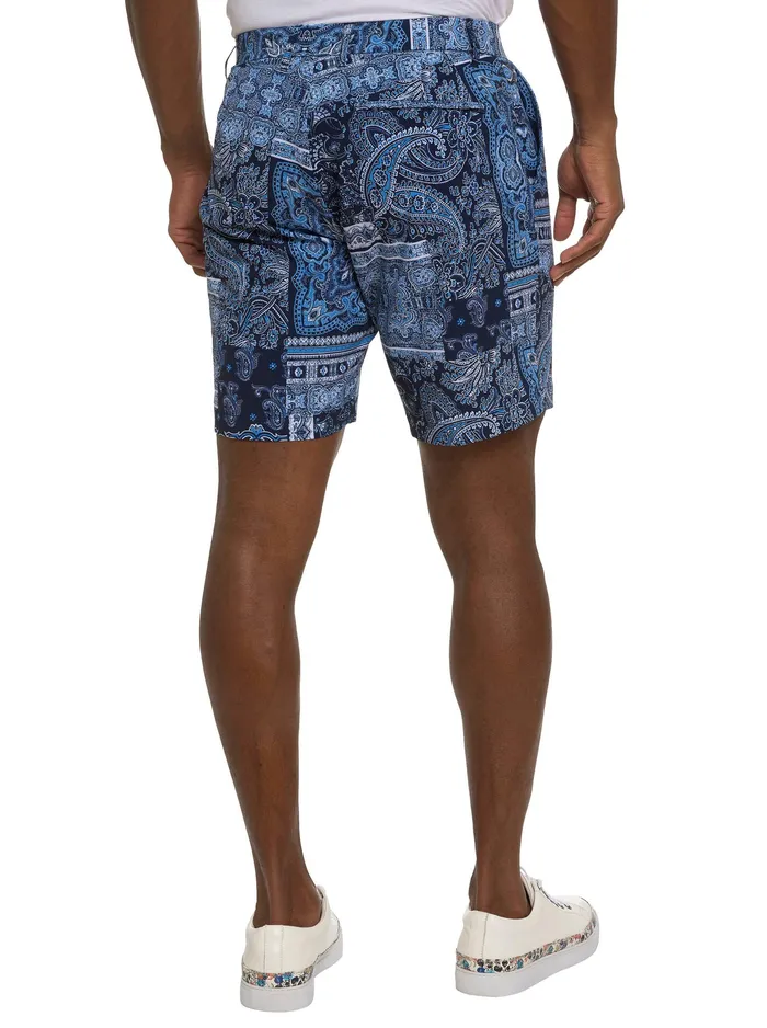Robert Graham Shorts and Swim Men THE GOTHAM BEACH TO BAR SHORT Navy