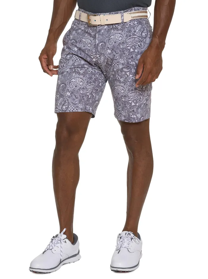 Robert Graham Shorts and Swim Men WESTPORT PERFORMANCE GOLF SHORT Blue