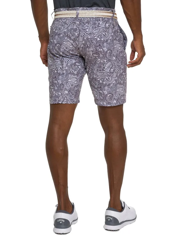 Robert Graham Shorts and Swim Men WESTPORT PERFORMANCE GOLF SHORT Blue
