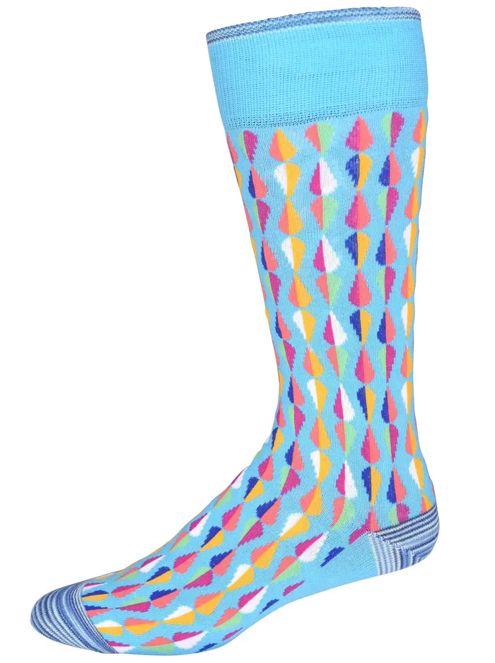 Robert Graham Socks Men GOGO SOCKS Turquoise