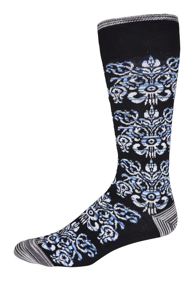 Robert Graham Socks Men MERANO KNIT SOCKS Black