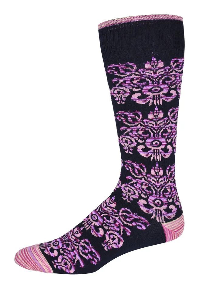 Robert Graham Socks Men MERANO KNIT SOCKS Navy