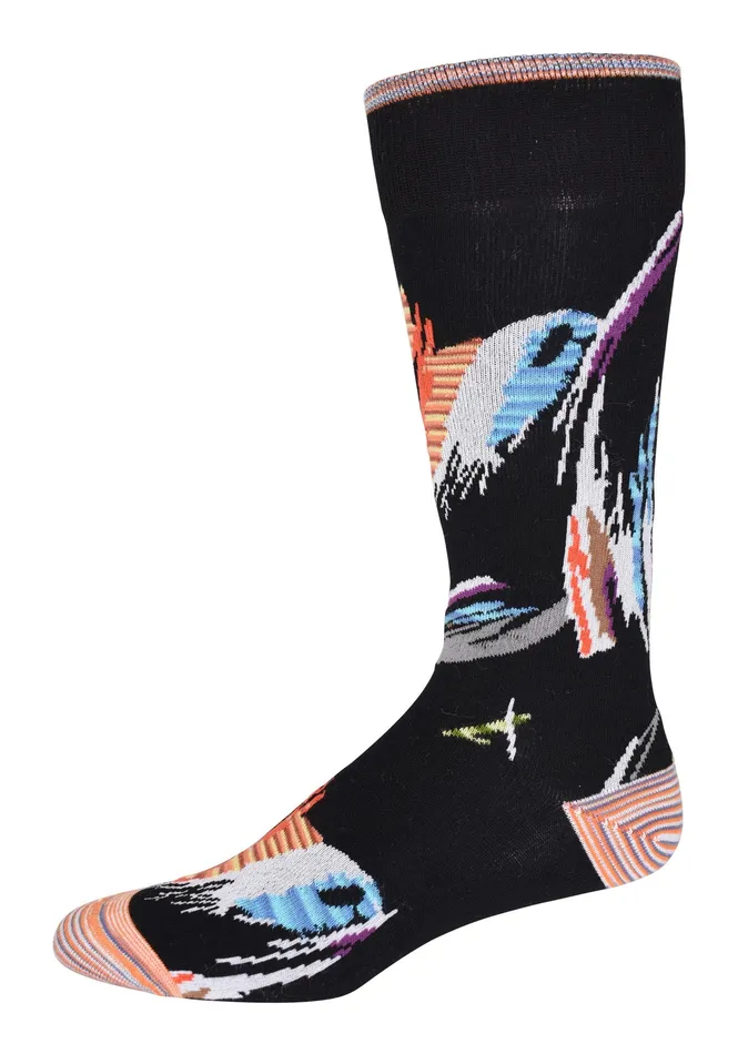 Robert Graham Socks Men SAVOY KNIT SOCKS Black