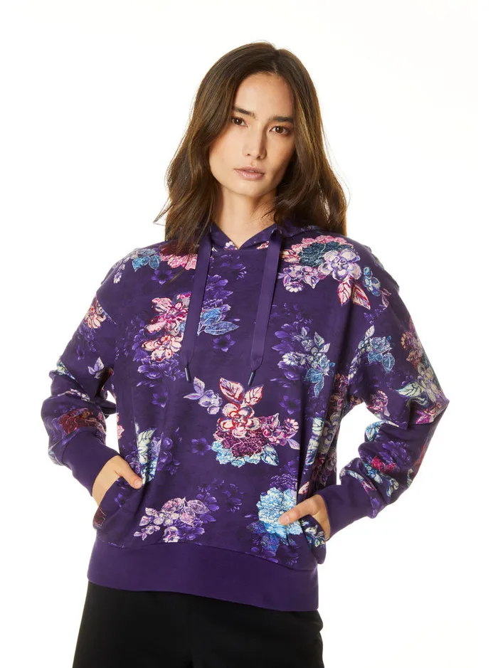 Robert Graham Tops Women CAPRI HOODIE Dark Purple