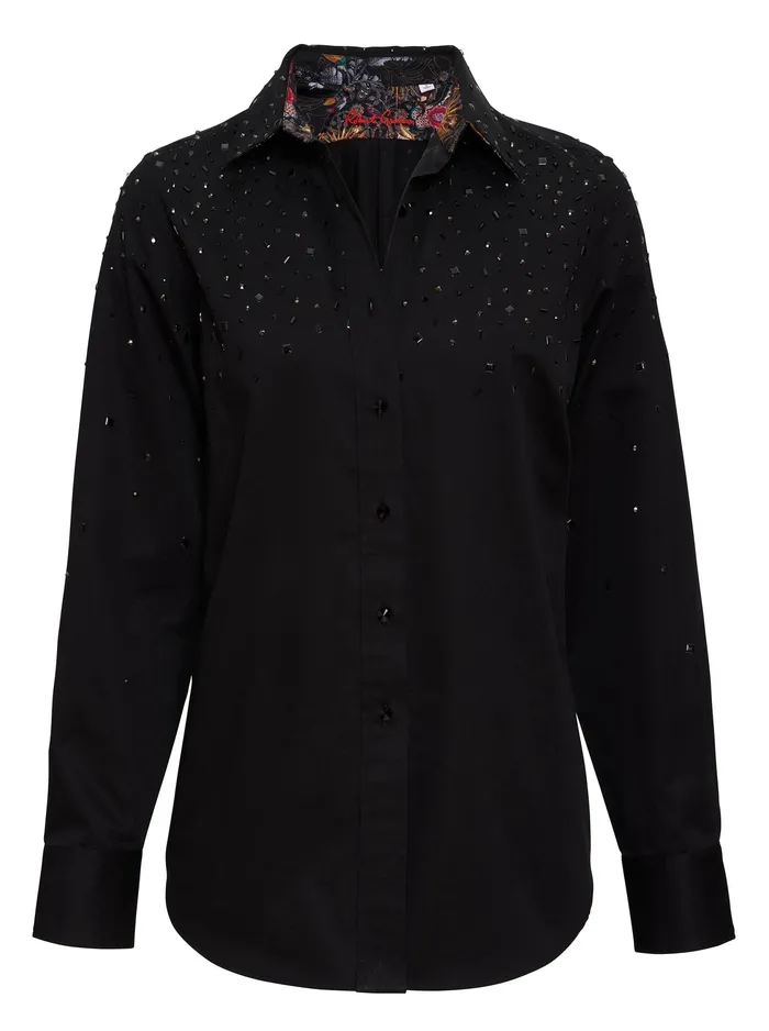 Robert Graham Tops Women CARRIE SHIRT Black